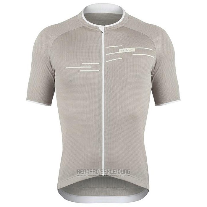 2020 Fahrradbekleidung de Marchi Licht Grau Trikot Kurzarm und Tragerhose